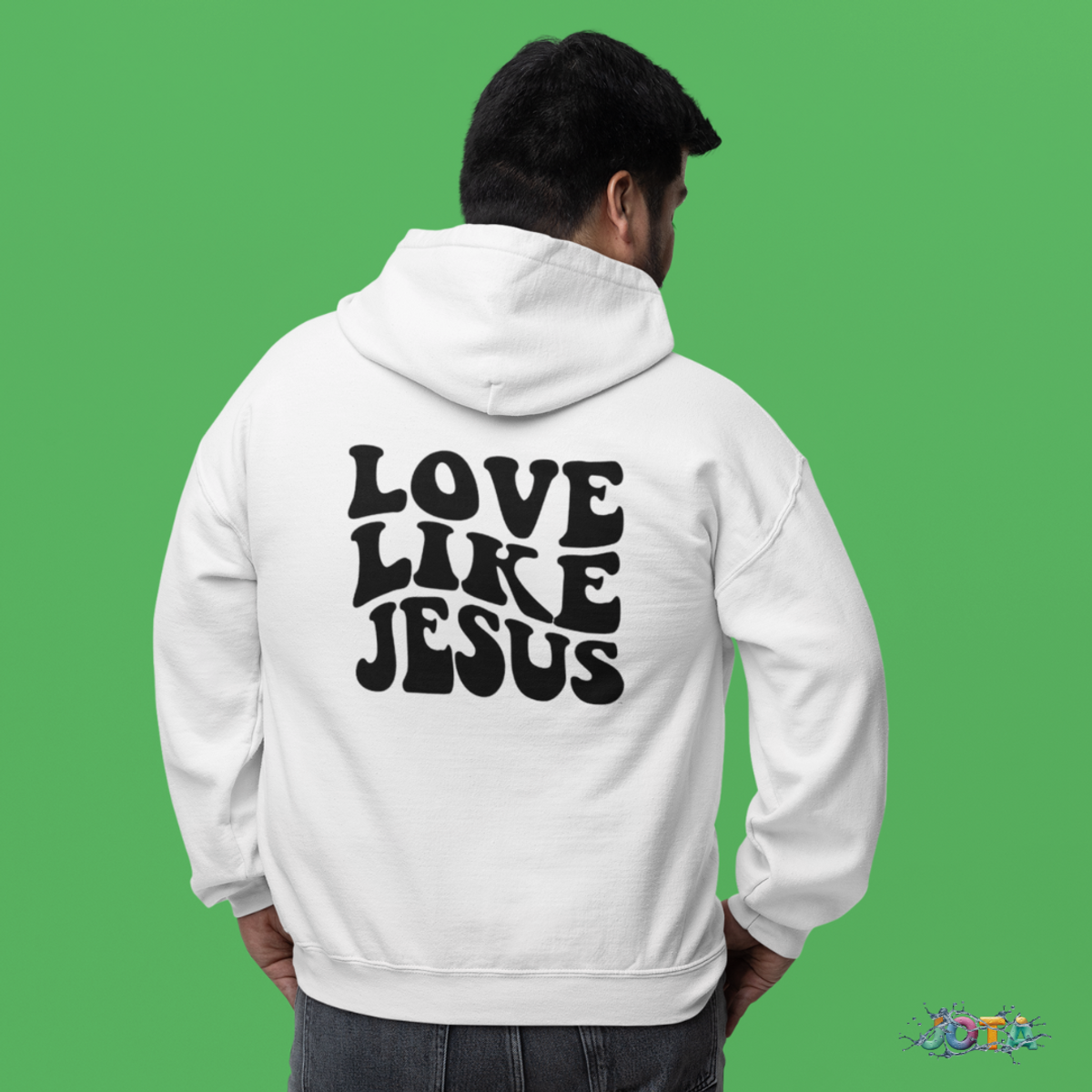 Nome do produto: Moletom com Ziper Love Like Jesus