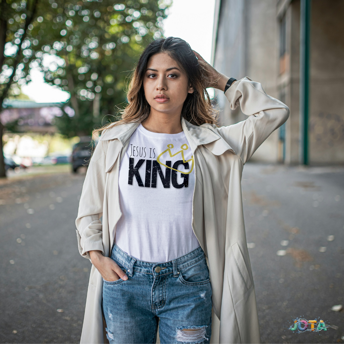 Nome do produto: Camiseta T-Shirt Quality  Jesus Is King - Unissex