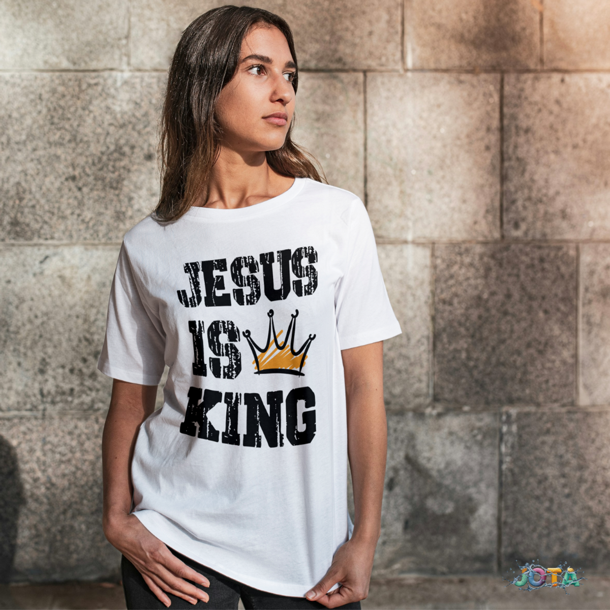 Nome do produto: Camiseta T-Shirt Quality  Jesus is King - Unissex
