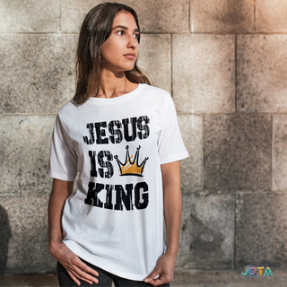 Nome do produtoCamiseta T-Shirt Quality  Jesus is King - Unissex