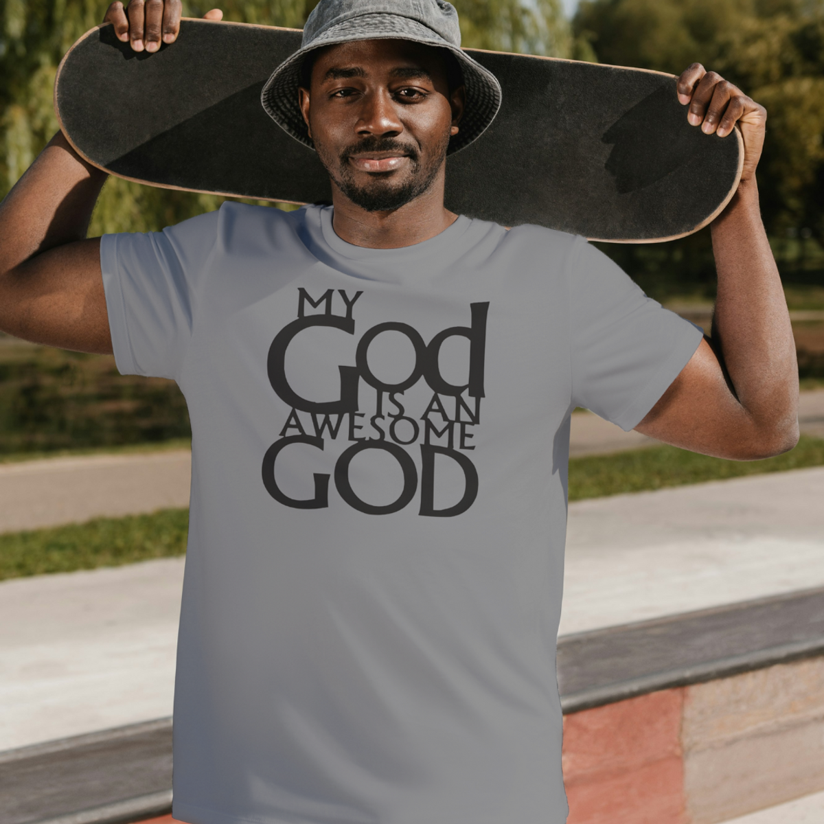 Nome do produto: Camiseta T-Shirt Quality  My God Is An Awesome God - Unissex