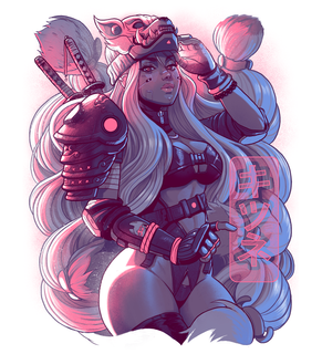 Cyber Kitsune Samurai