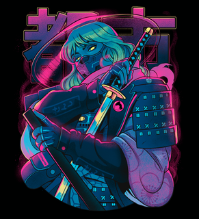 Cyber Neon Samurai