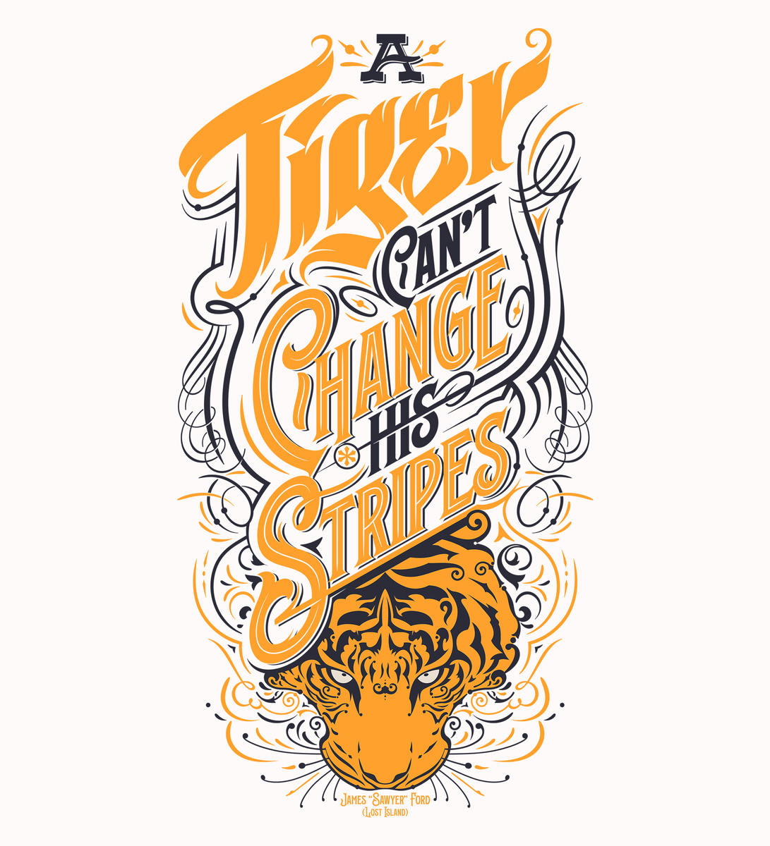 Nome do produto: A Tiger Cant Chance His Stripes