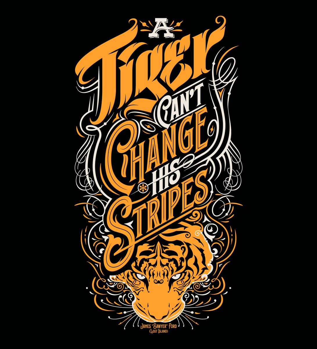 Nome do produto: A Tiger Cant Chance His Stripes