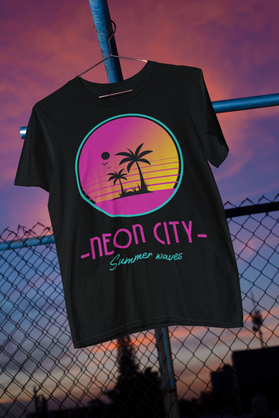 Camisa Unissex Quality Neon City