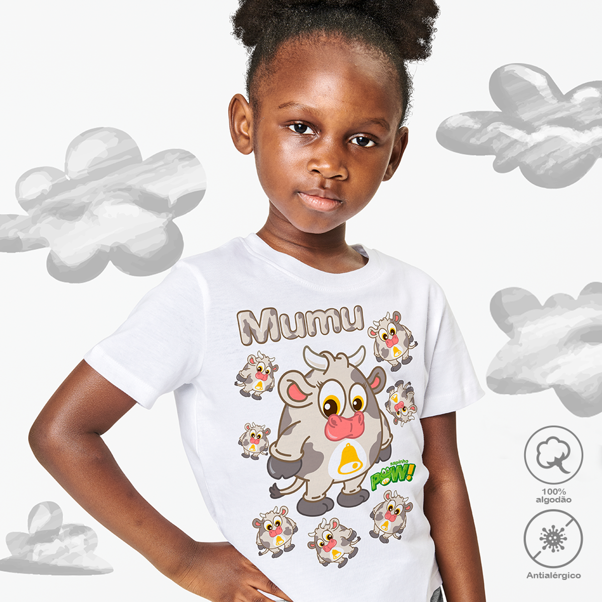 Nome do produto: Camiseta Infantil Mumu