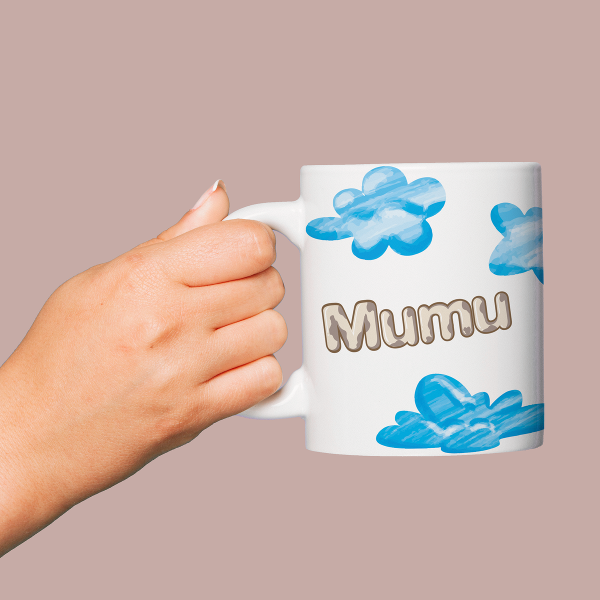 Nome do produto: Caneca Mumu Nuvens