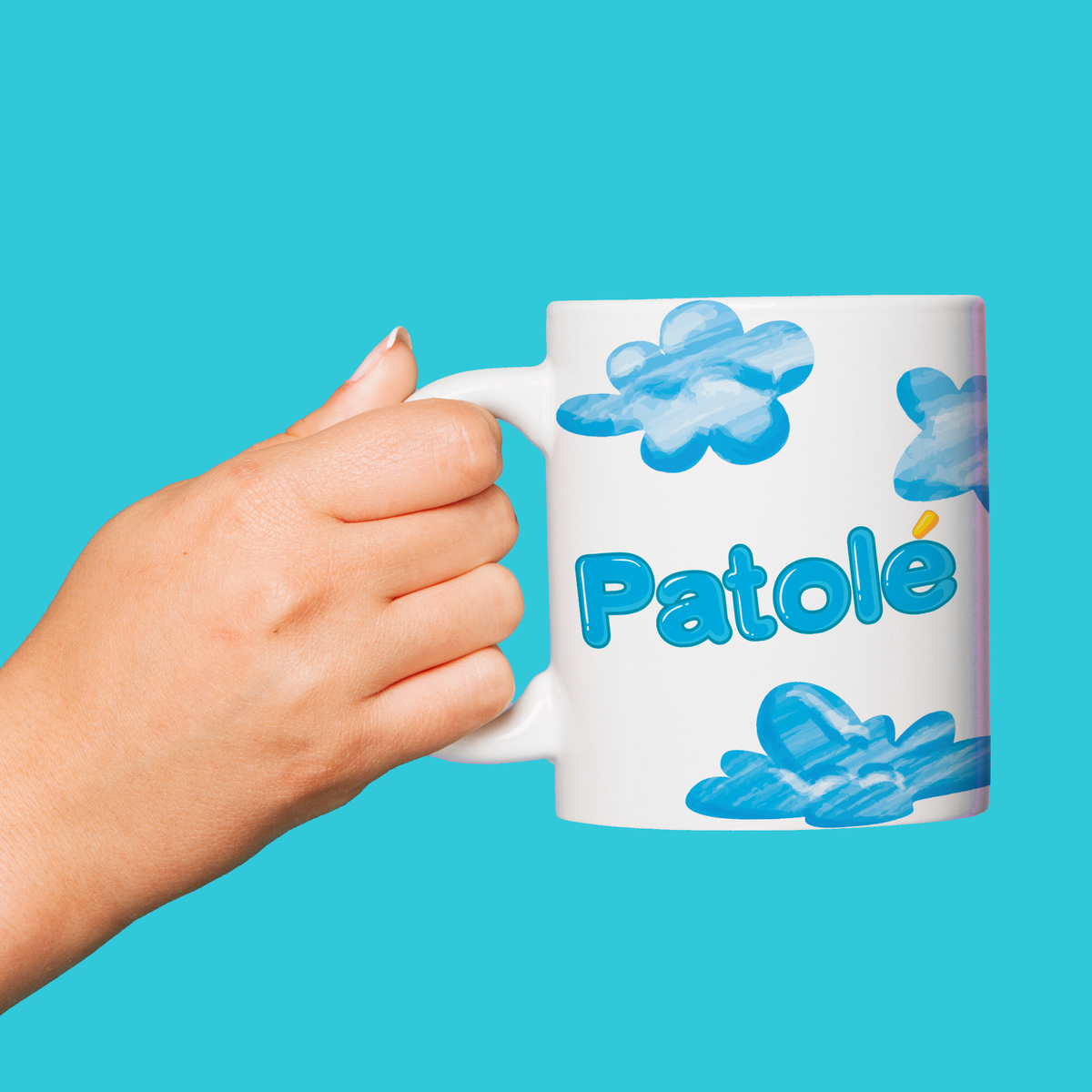 Nome do produto: Caneca Patolé Nuvens