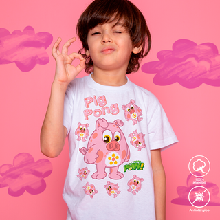 Camiseta Infantil Pig Pong