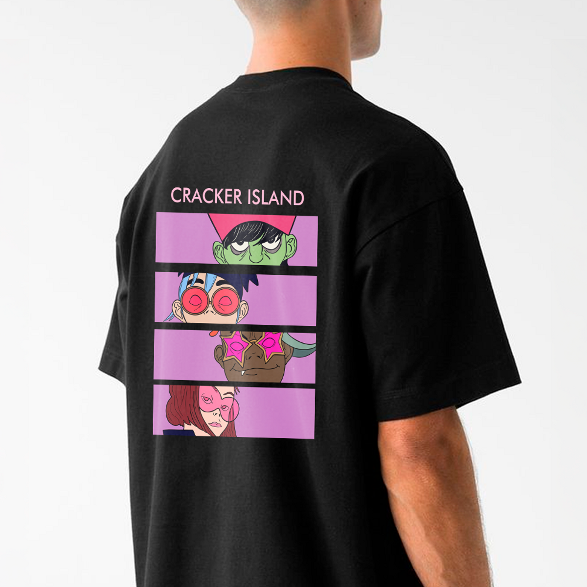 Nome do produto: Oversized CRACKER ISLAND GORILLAZ preta