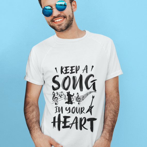 T-Shirt Prime Keep a Song White