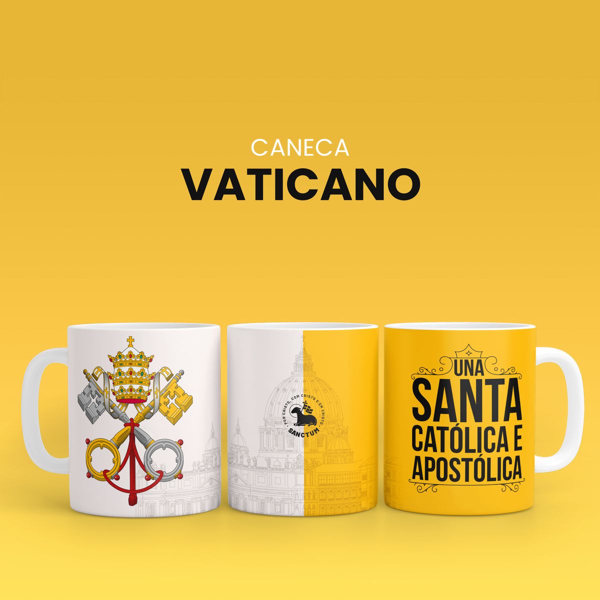 Nome do produto: Caneca Vaticano