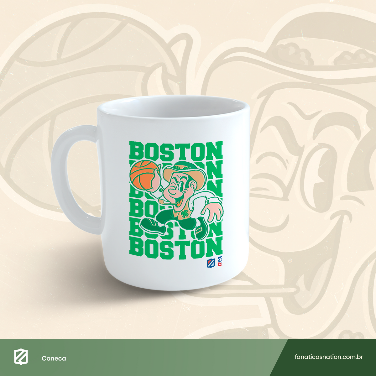 Nome do produto: Boston - Leprechaun (caneca)