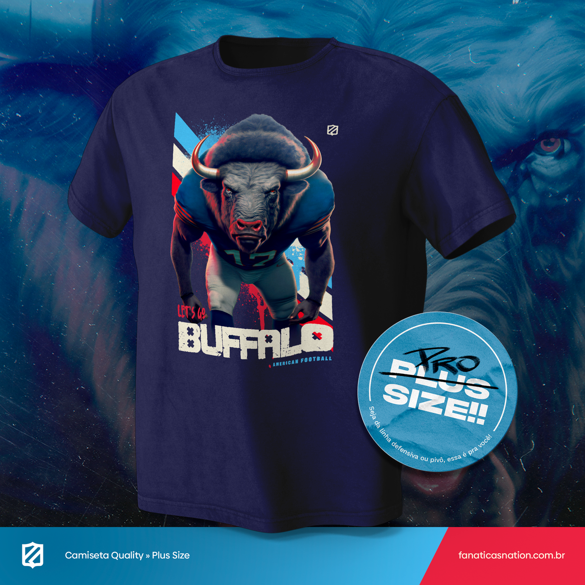 Nome do produto: Buffalo - Lets\'s Go Bisão (Plus size)