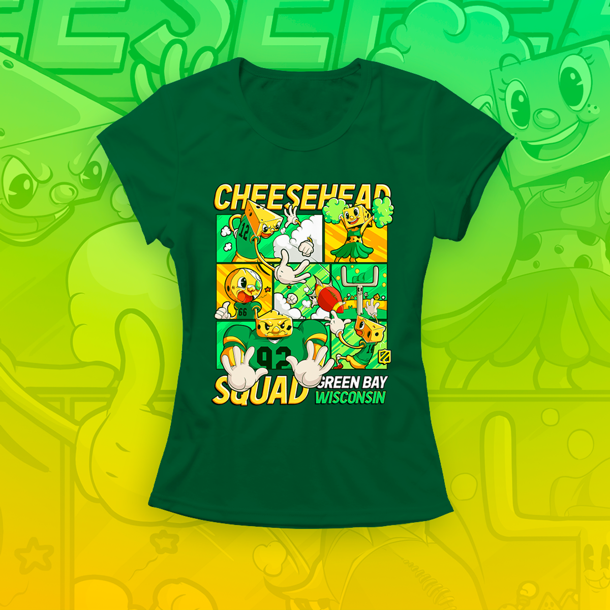 Nome do produto: Green Bay - Cheese Squad (baby long)
