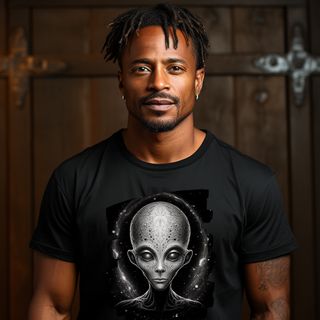 T-Shirt Camiseta Masculina Alien Quality - O Observador do Infinito