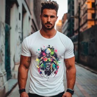 Nome do produtoCamiseta T-shirt masculinha alien color