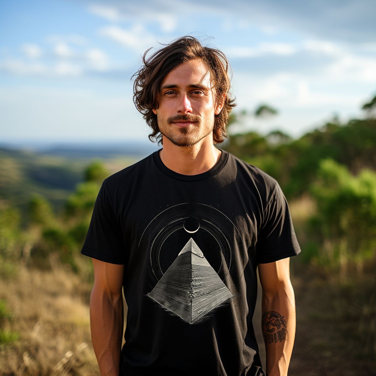 Nome do produto: T-Shirt Camiseta masculina Piramide