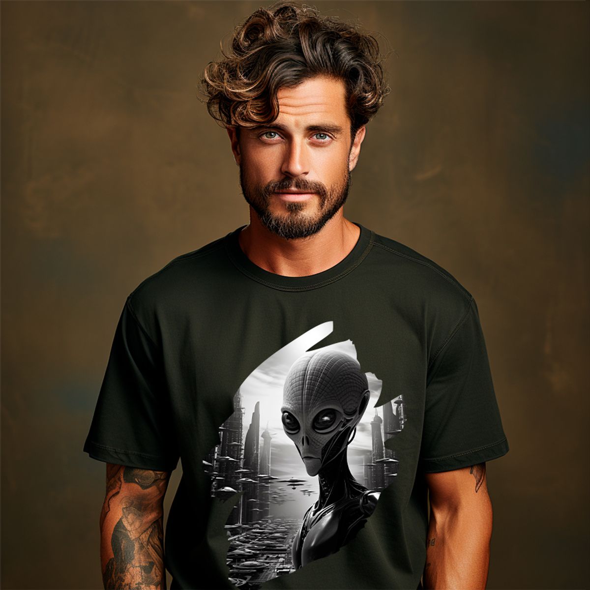 Nome do produto:  T-Shirt Camiseta Masculina Quality - Sob o Olhar do Viajante