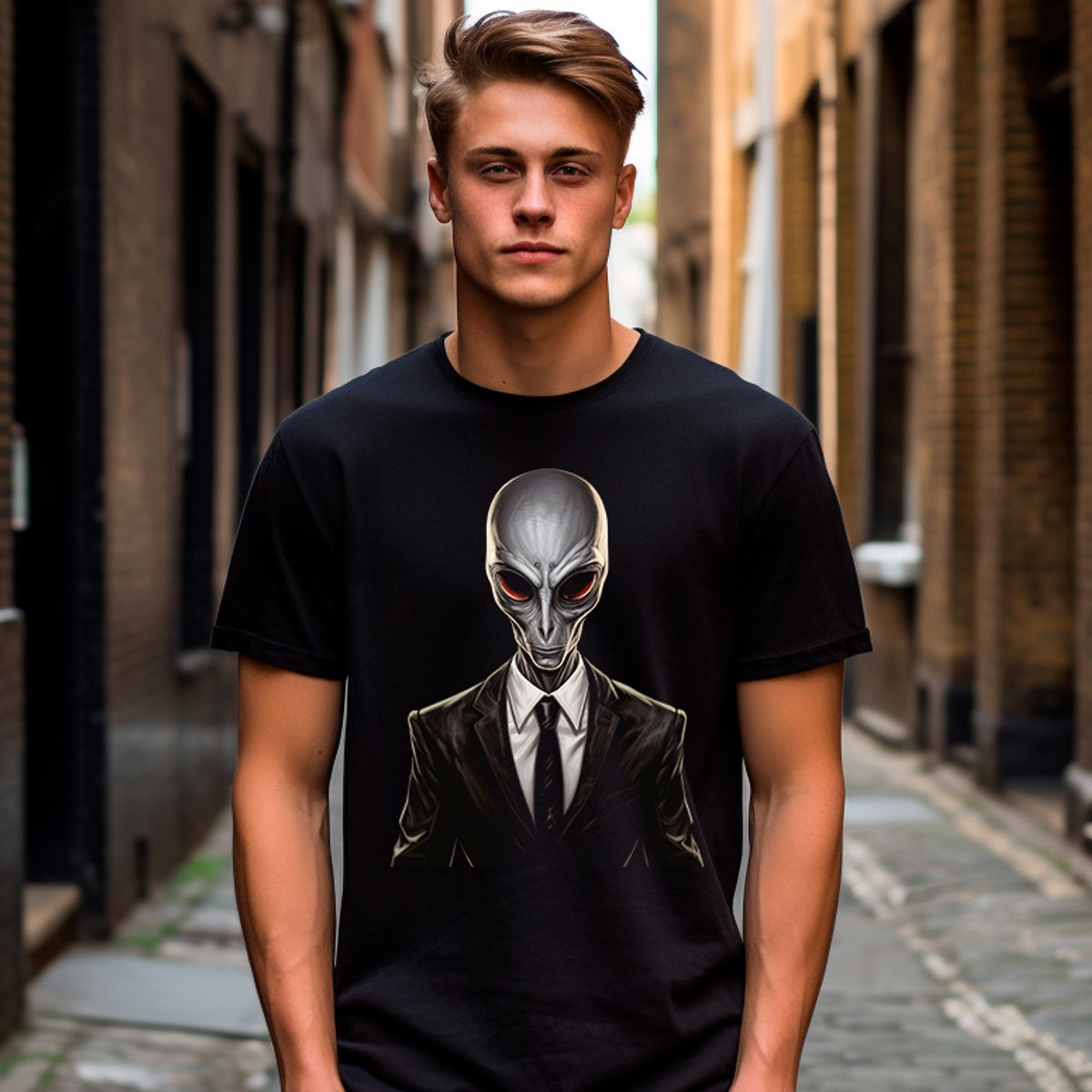 Nome do produto:  T-Shirt Camiseta Masculina Alien Quality - Negociador Estelar