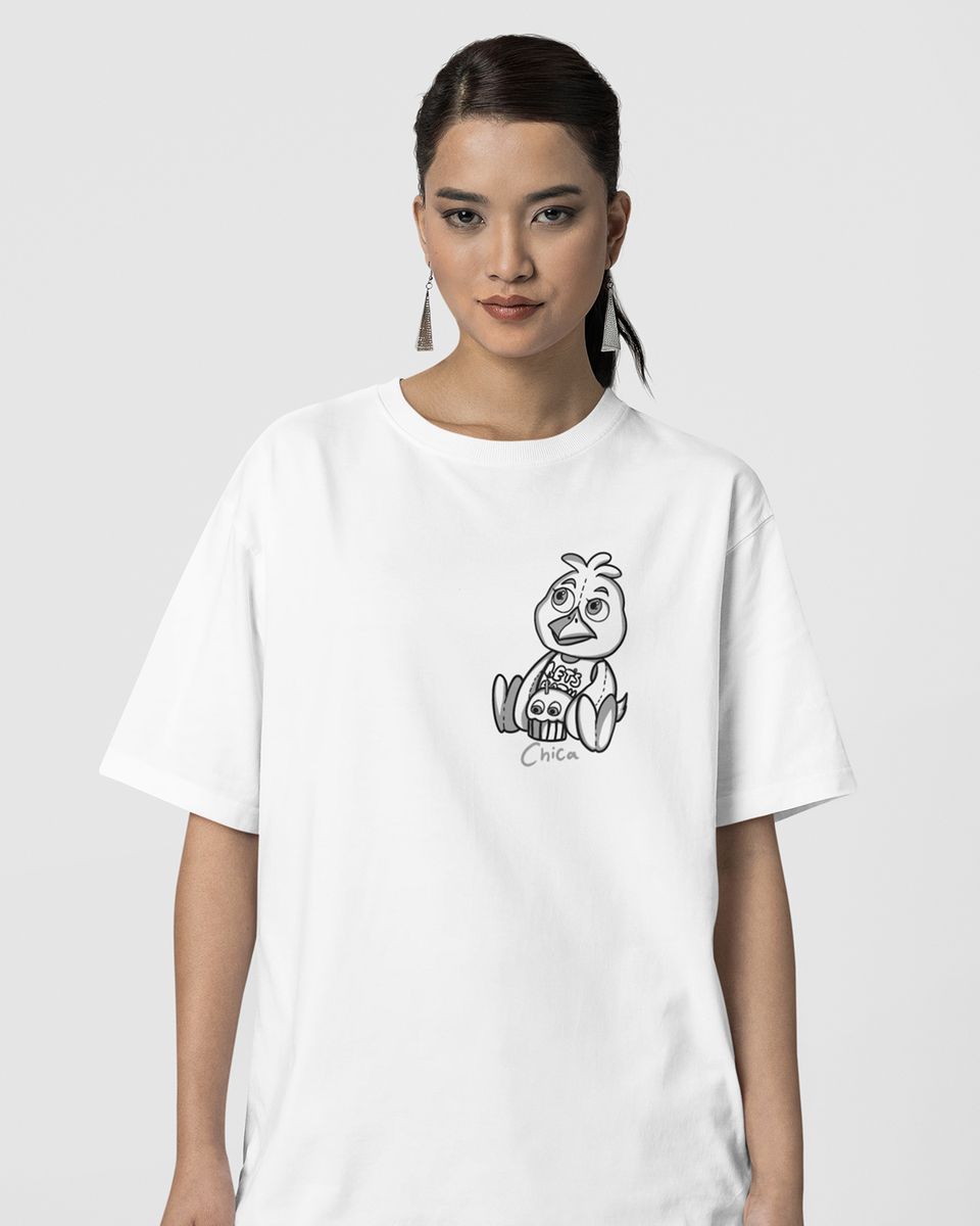 Nome do produto: Camiseta Unissex - Chica FNAF