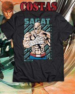 Camiseta - Sagat Street Fighter (costas)