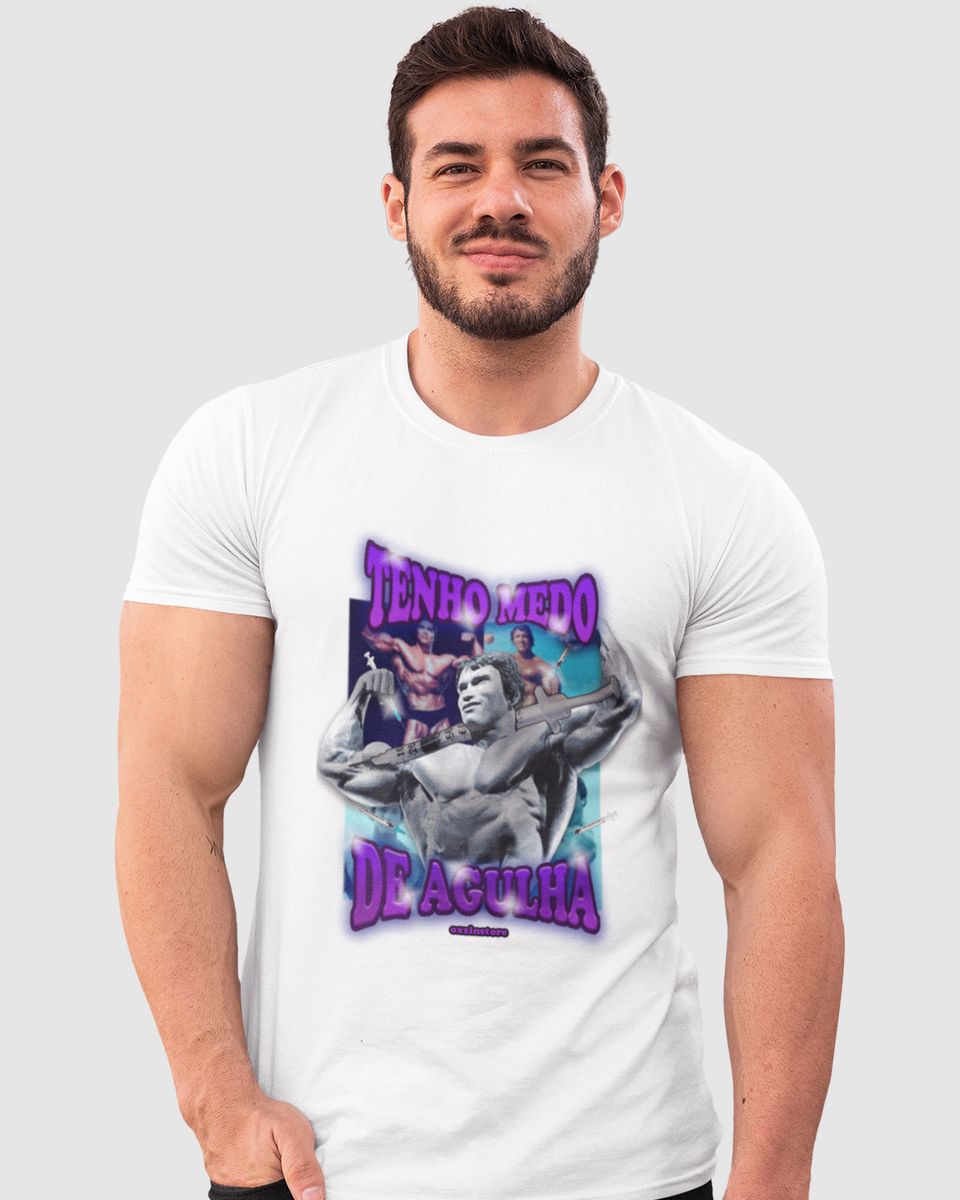 Nome do produto: Camiseta - Tenho medo de agulha