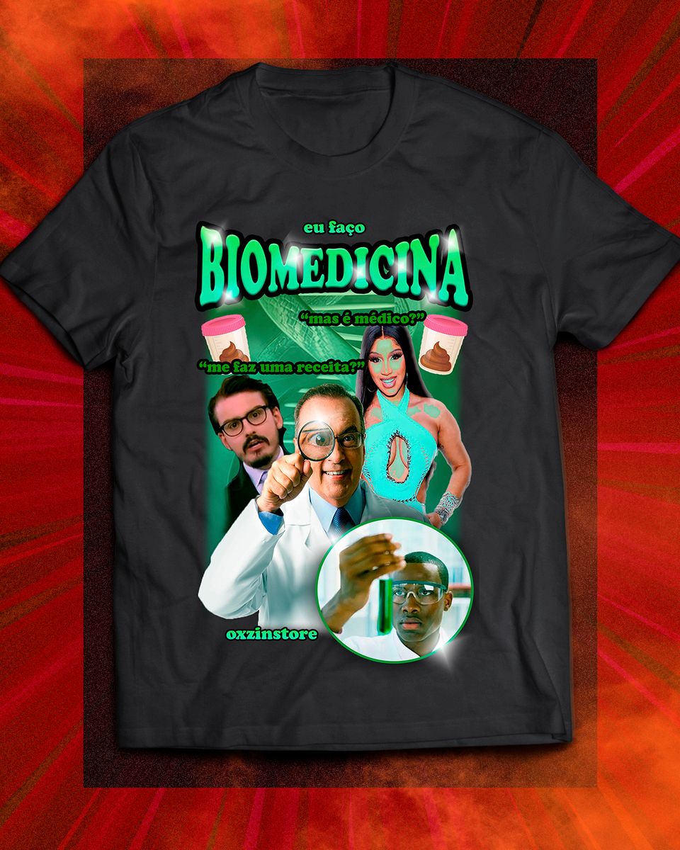 Nome do produto: Camiseta - Curso Biomedicina