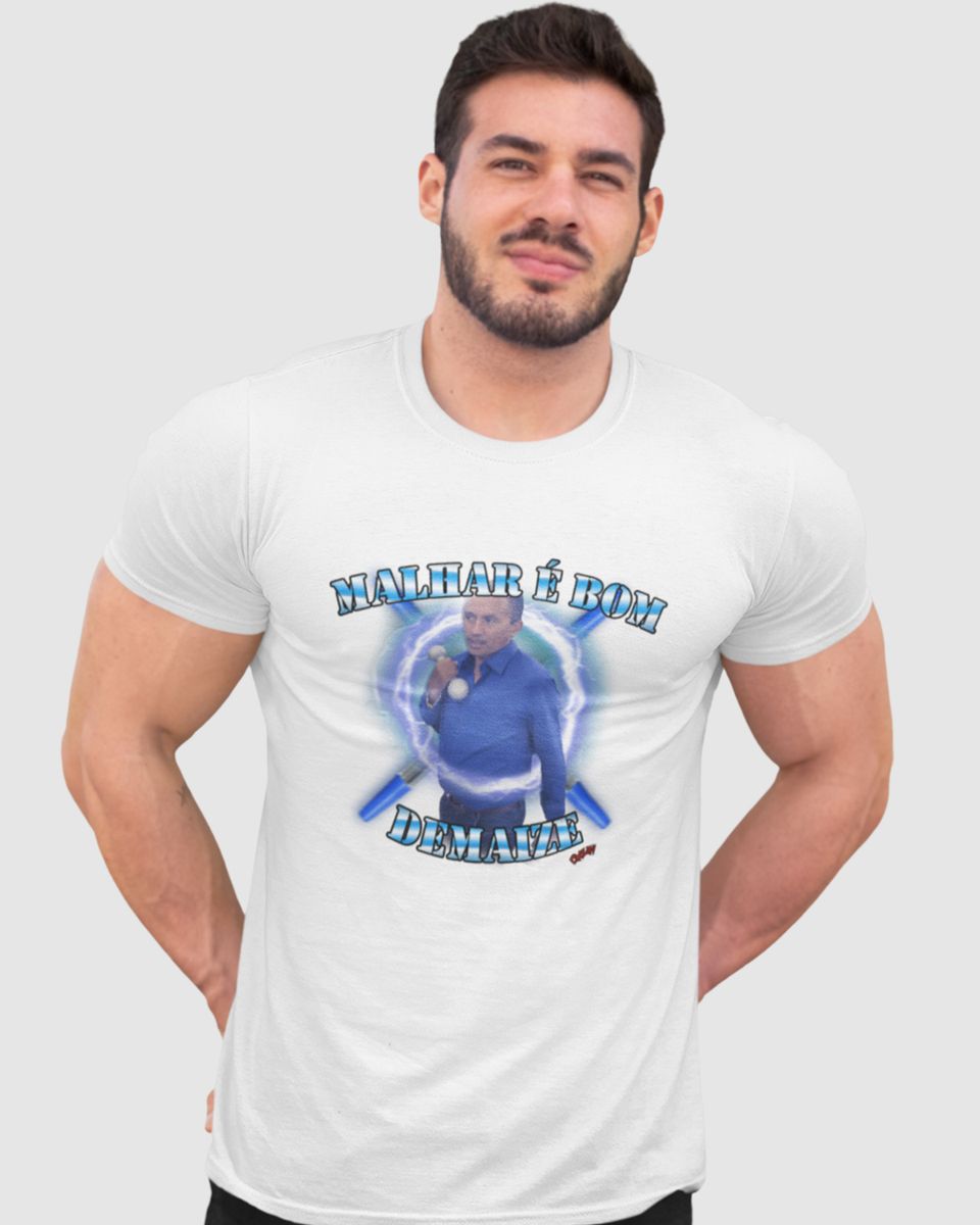 Nome do produto: Camiseta - Caneta Azul