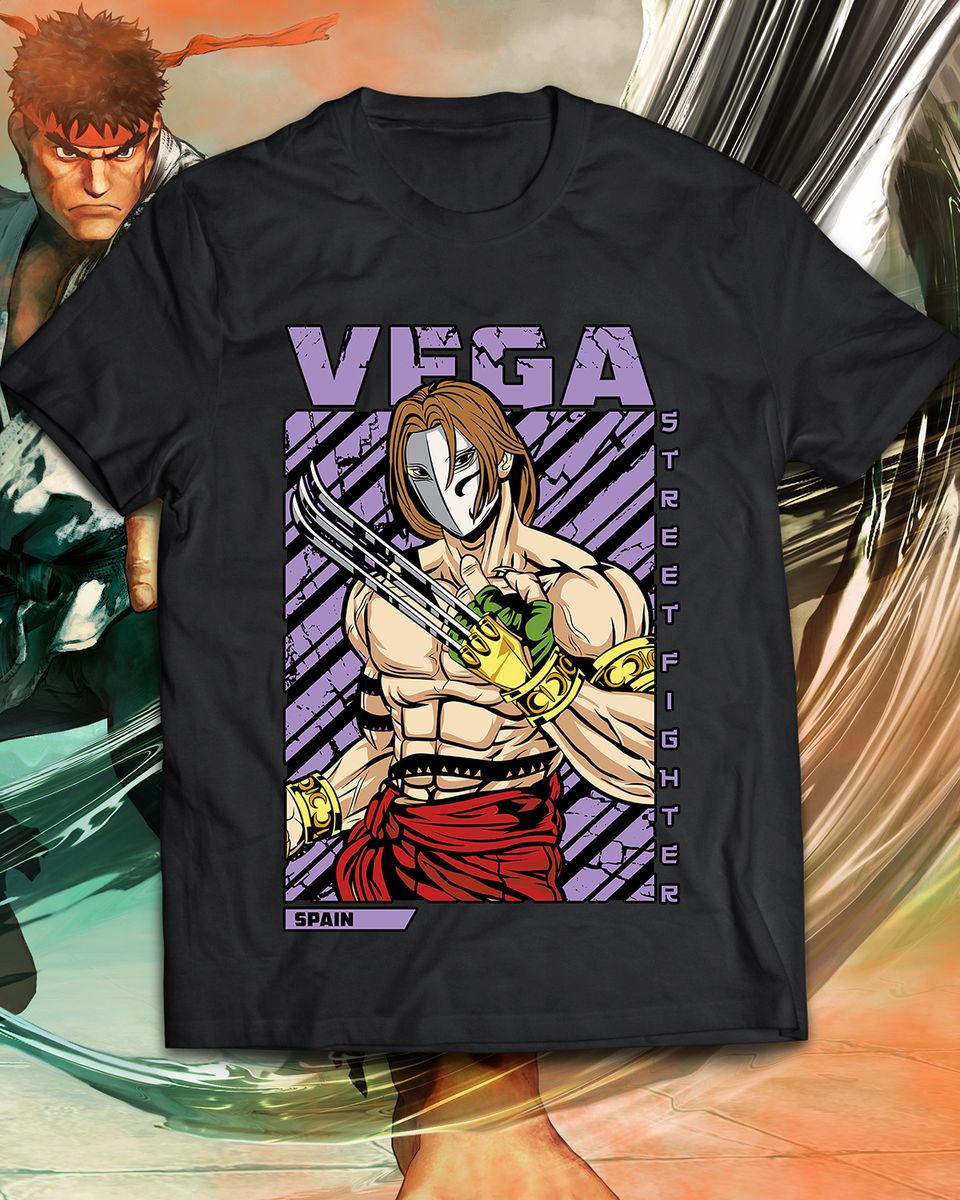 Nome do produto: Camiseta - Vega Street Fighter