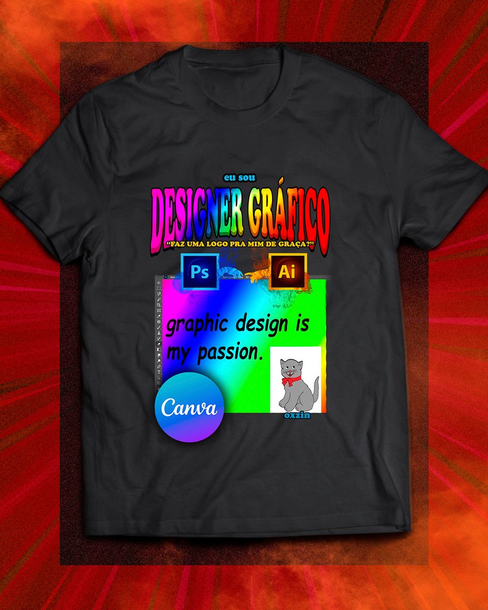 Nome do produto: Camiseta - Curso Designer