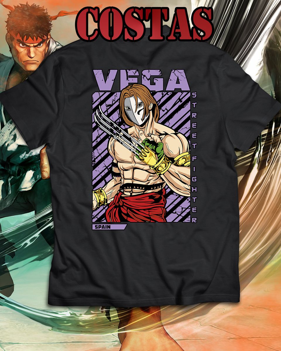 Nome do produto: Camiseta - Vega Street Fighter (costas)