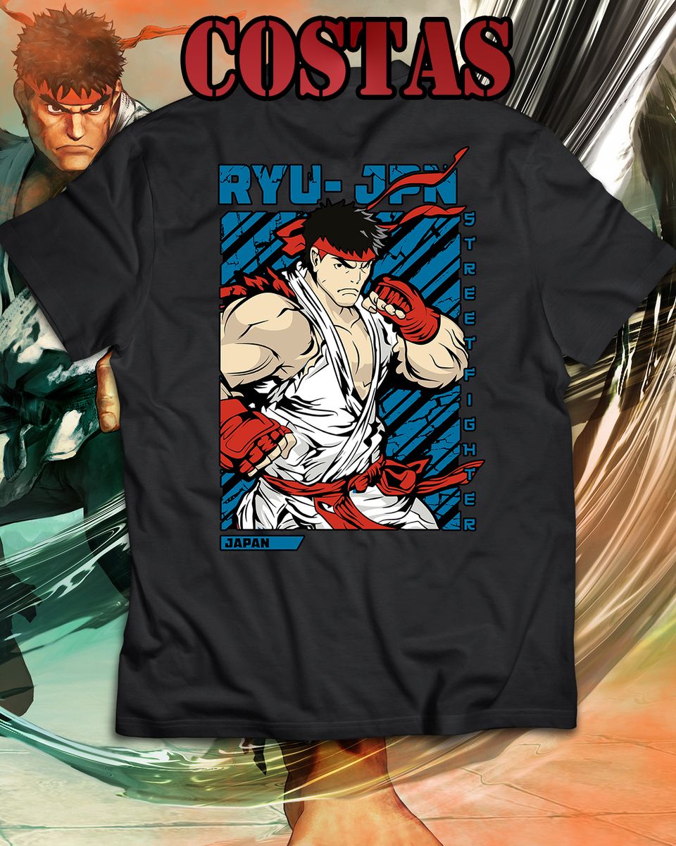 Nome do produto: Camiseta - Ryu Street Fighter (costas)