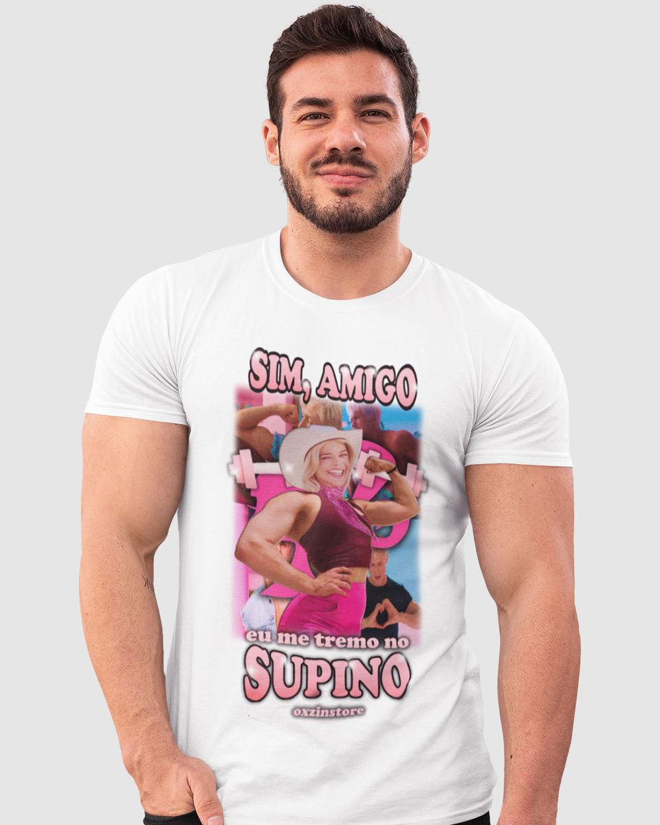 Nome do produto: Camiseta - Sim amigo, eu me tremo no supino