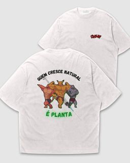 Nome do produtoCamiseta Plus Size - Quem Cresce Natural é Planta