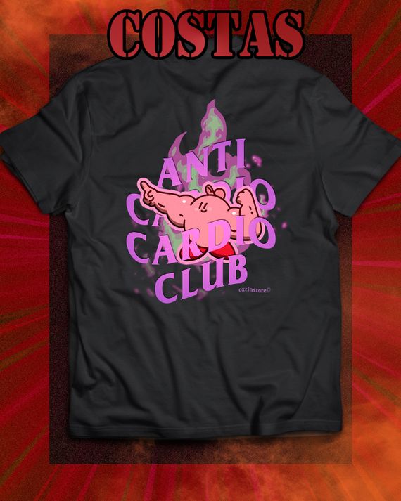 Camiseta - Kirby: Anti cardio club (costas)