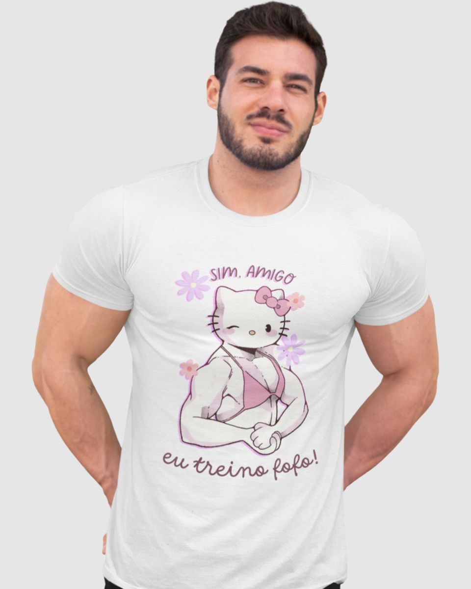 Nome do produto: Camiseta - Eu treino fofo