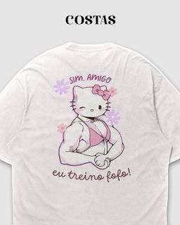 Nome do produtoCamiseta Plus Size - Eu Treino Fofo