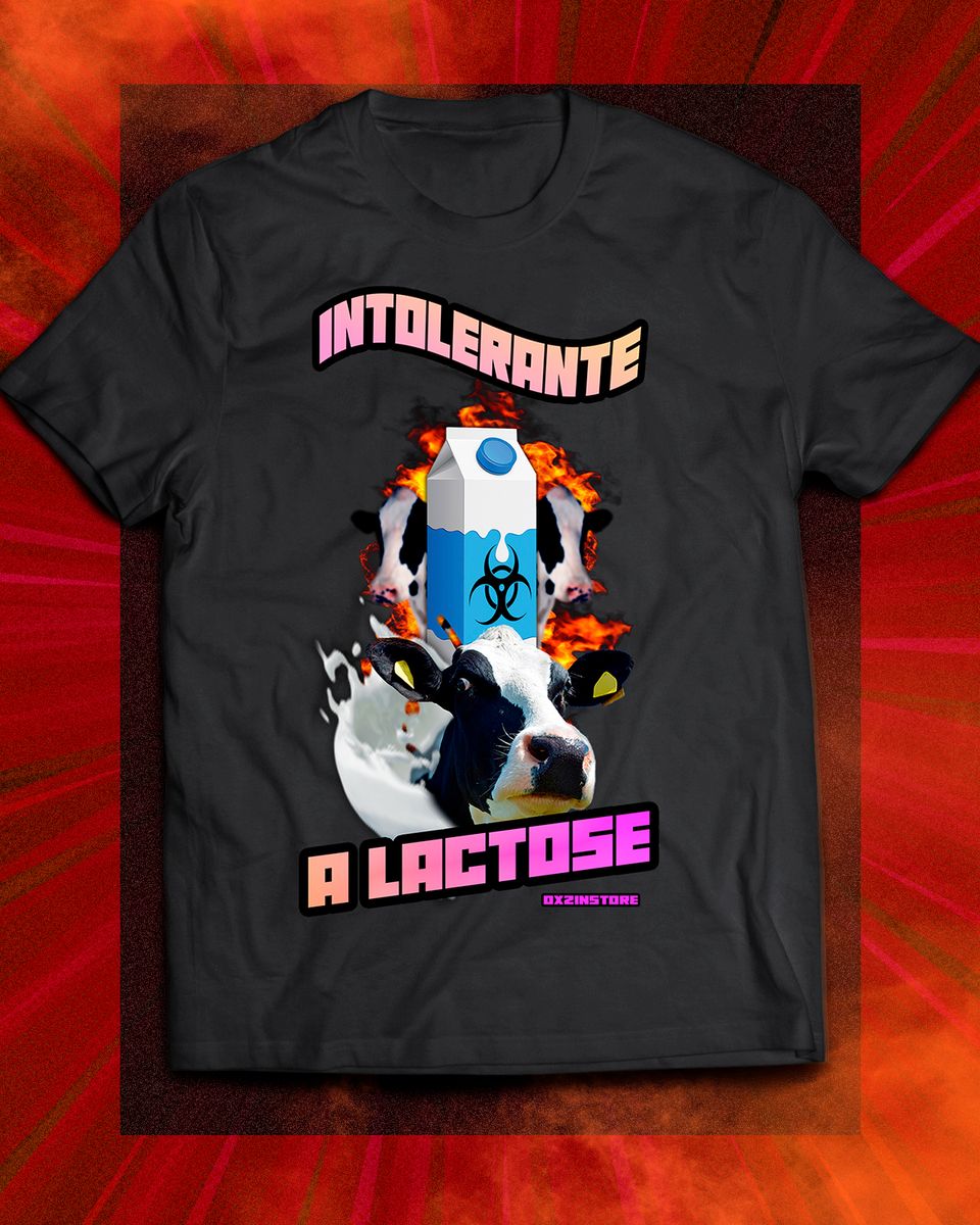 Nome do produto: Camiseta - Intolerante a lactose