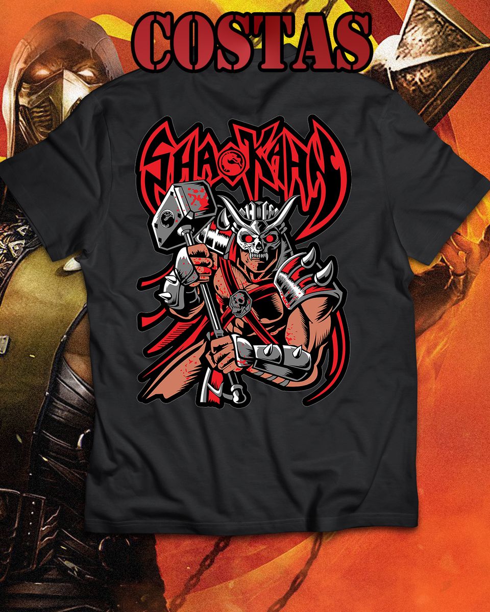 Nome do produto: Camiseta - ShaoKahn (costas)