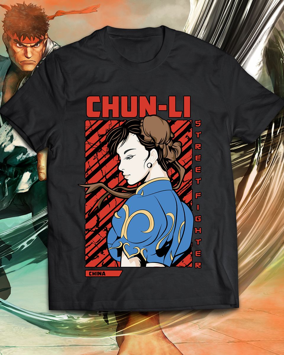 Nome do produto: Camiseta - Chun-li Street Fighter