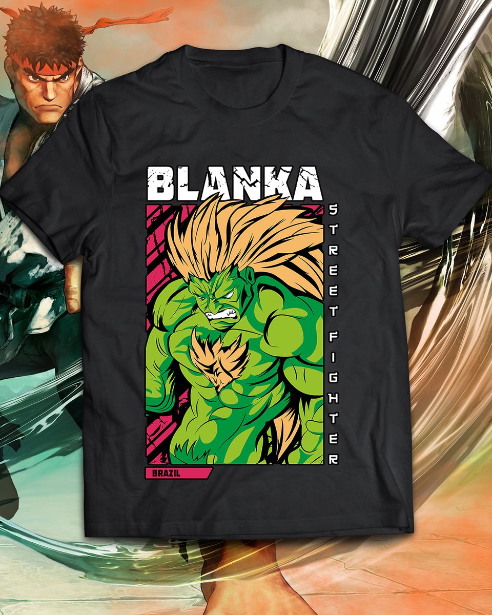 Nome do produto: Camiseta - Blanka Street Fighter