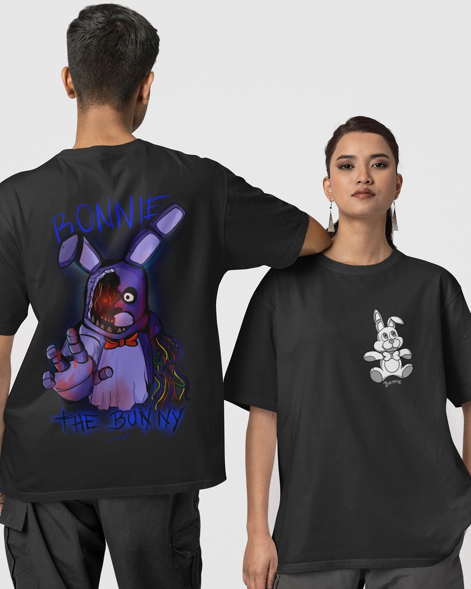 Nome do produto:  Camiseta Unissex - Bonnie FNAF (frente e costas)