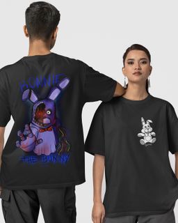  Camiseta Unissex - Bonnie FNAF (frente e costas)