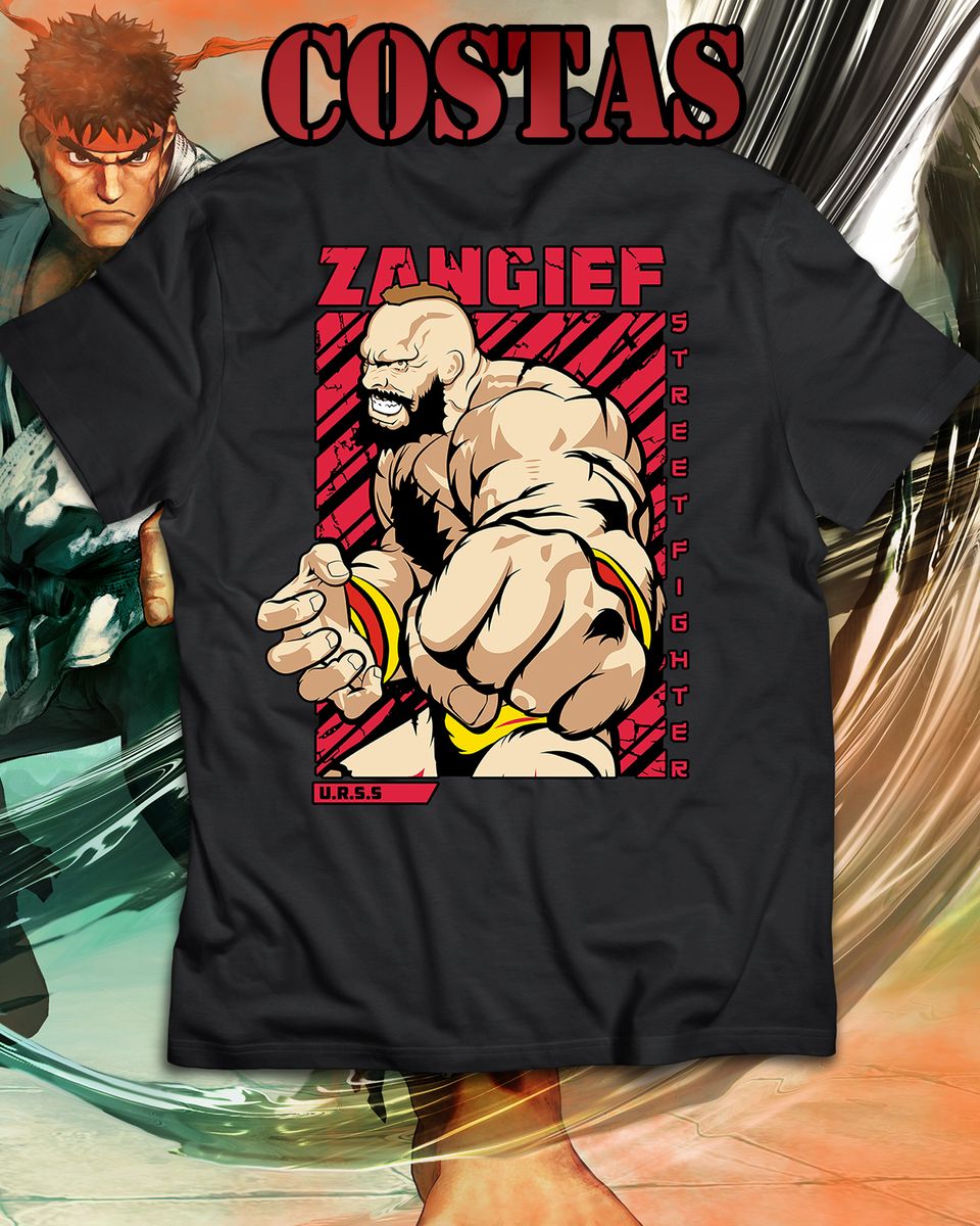 Nome do produto: Camiseta - Zangief Street Fighter (costas)
