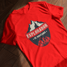 Camiseta Masculina Explorador De Montanha