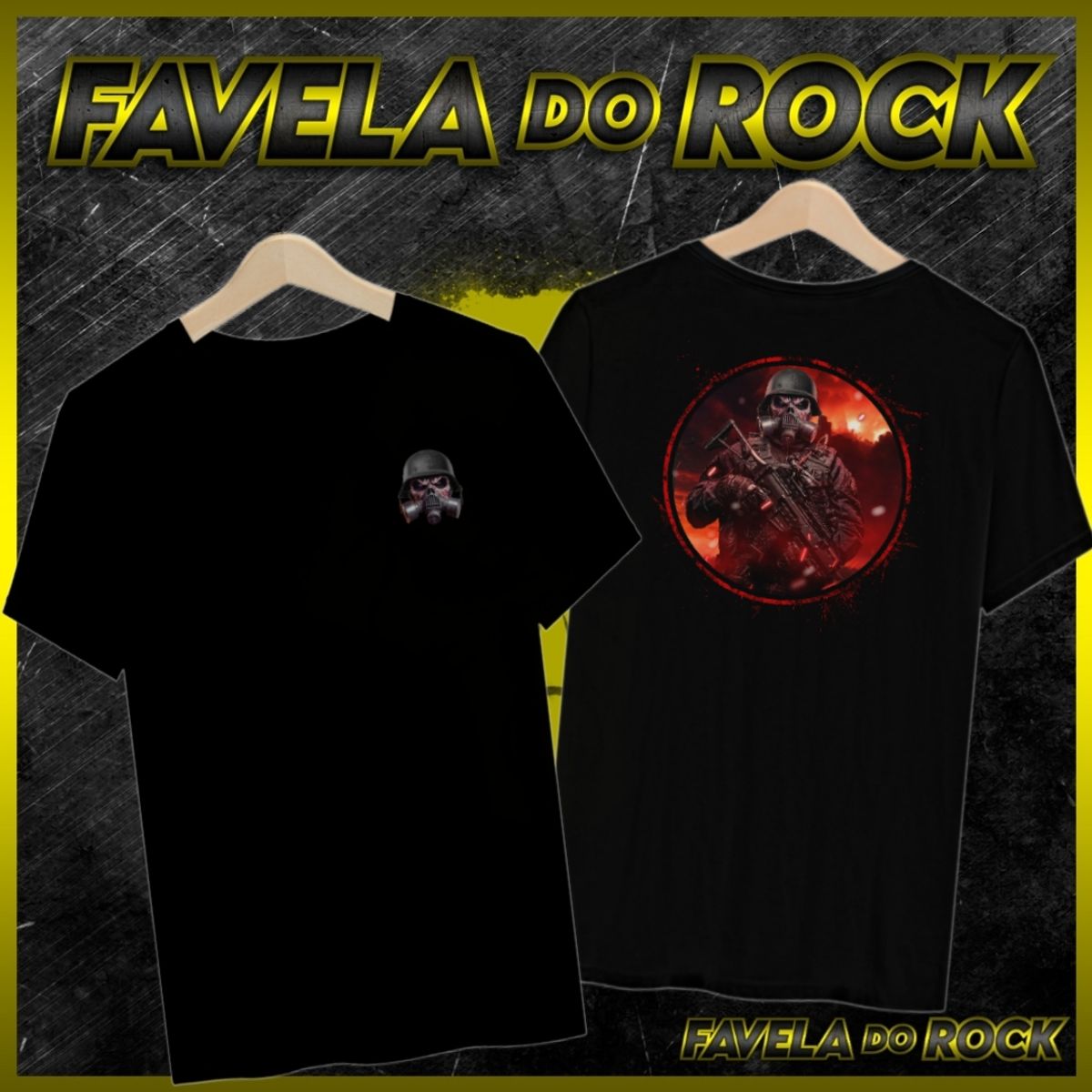 Nome do produto: CAMISA FAVELA DO ROCK - 2024