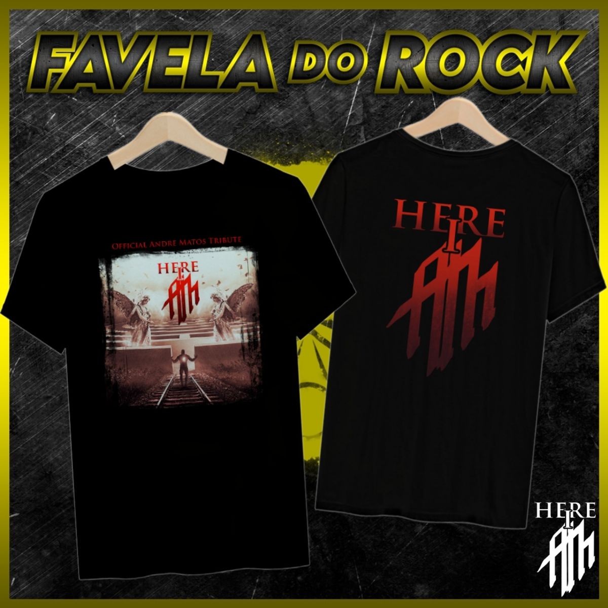 Nome do produto: CAMISA HERE I AM TRIBUTO AO MAESTRO DO ROCK