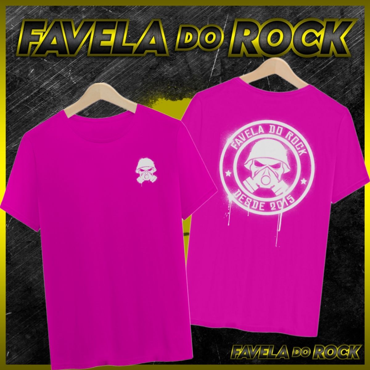 Nome do produto: CAMISA FAVELA DO ROCK PICHO